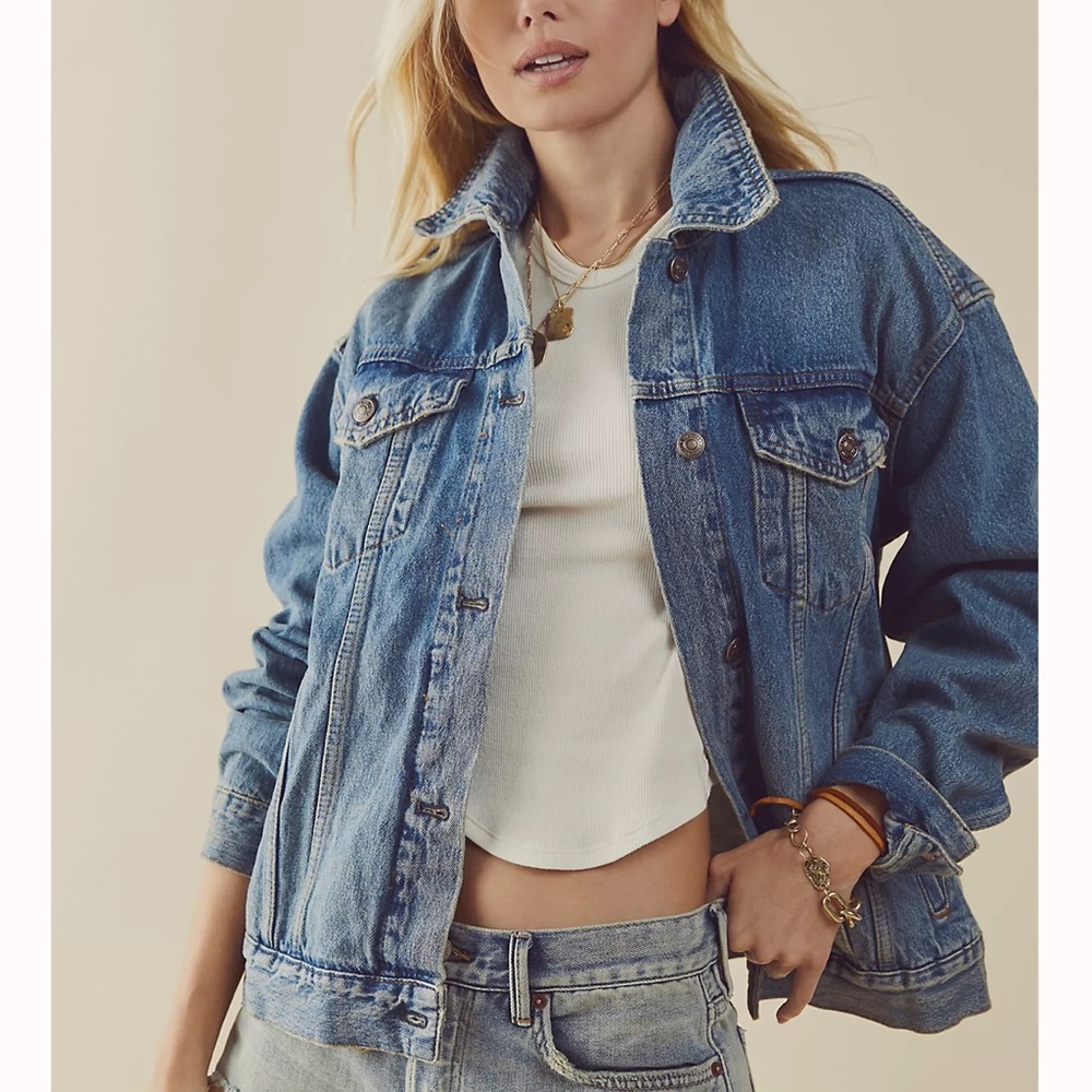Free People Jolene Trucker Jacket